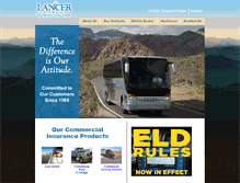 Tablet Screenshot of lancerinsurance.com